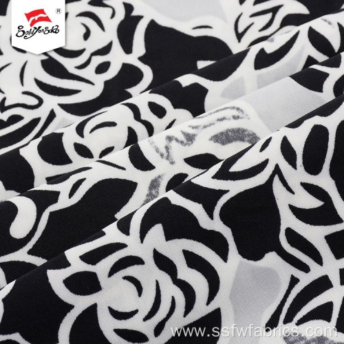 Made Border Print Dress Fabric For Garment